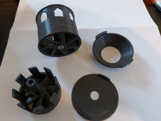 Turbine air raid siren vacuum cleaner powered | 3d print model