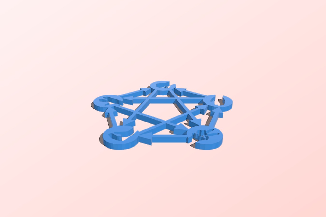 rock paper scissors lizard coaster - light