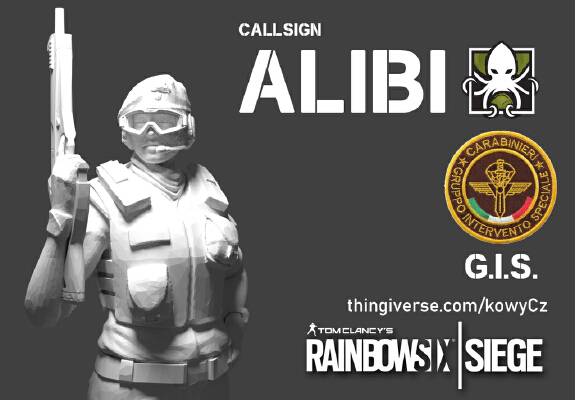 Alibi from Rainbow Six Siege | 3d print model