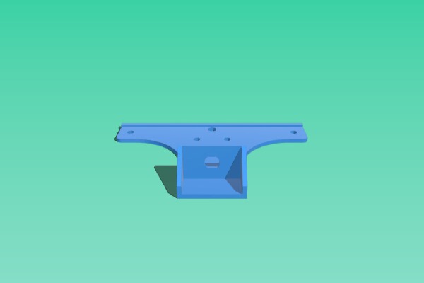 Dipole center for window line antenna. | 3d print model