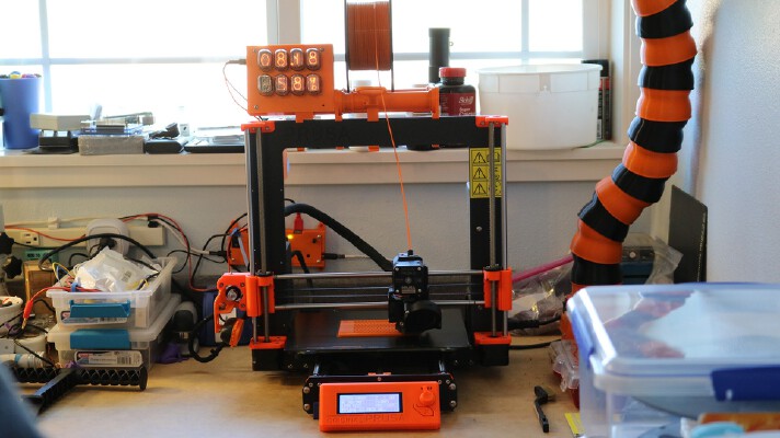 Nixie Tube Filadometer Filament Meter | 3d print model