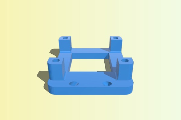 Naze 32 & Antenna mount for BlackOut Mini H Quad | 3d print model