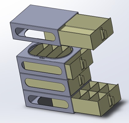 Stackable Part Storage Bin Drawers | 3d print model