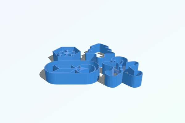 Christmas cookie cutter | 3d print model