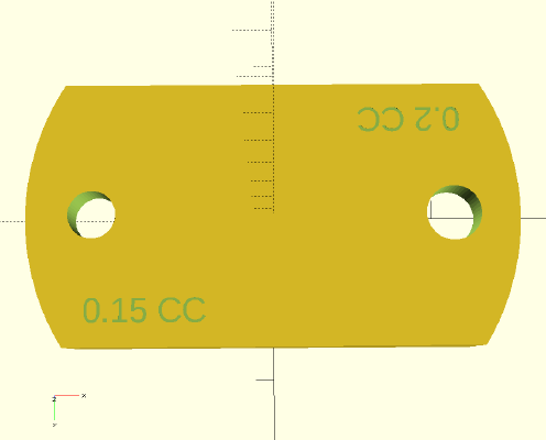 Simplified Two Hole Micro Disk Replacement | 3d print model