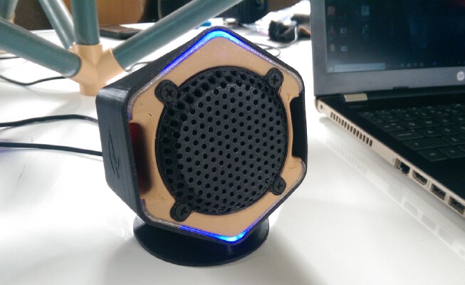 Hex shape Desktop Speaker box | 3d print model