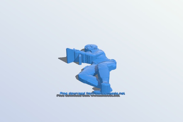 Female gunner | 3d print model
