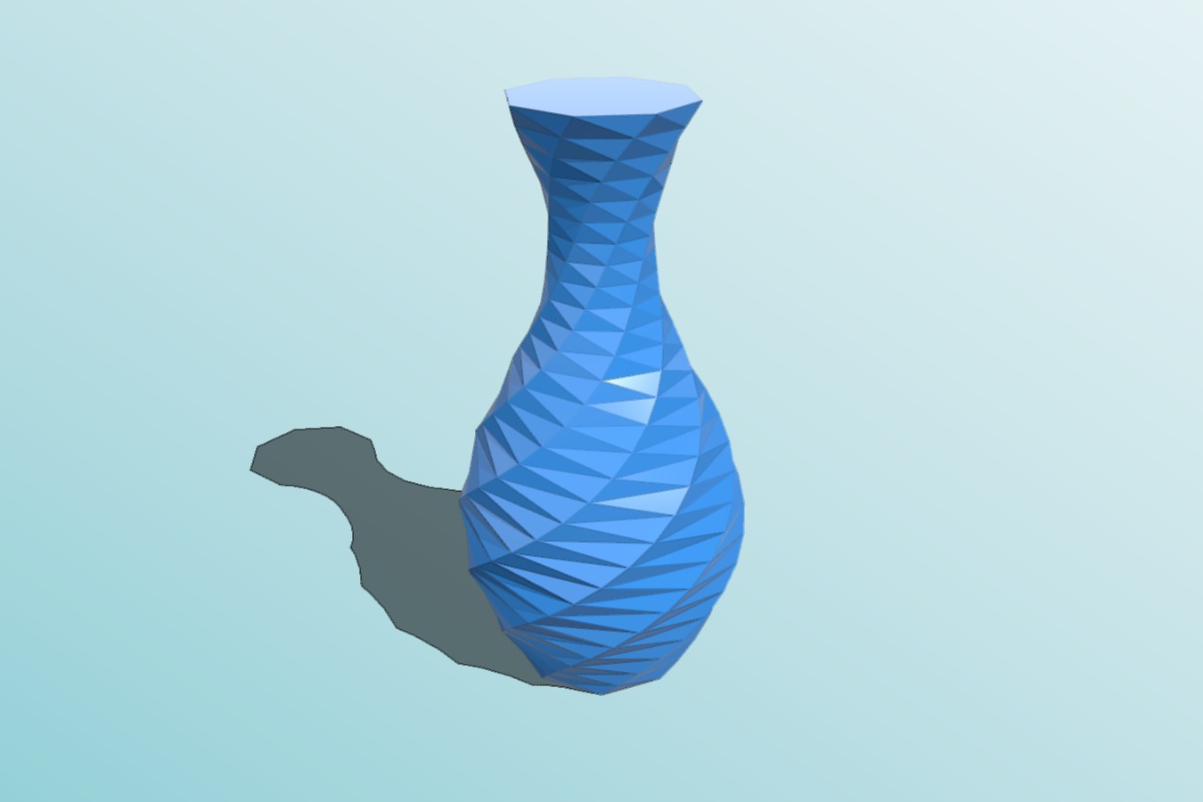 Rose twist vase