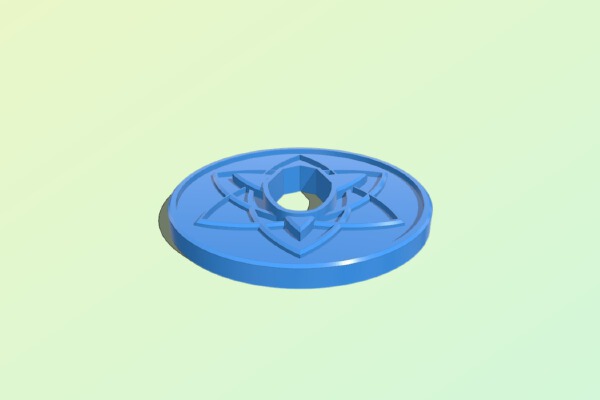 Cold Steel Bokken Tsuba - Sasuke EMS Style 2 | 3d print model