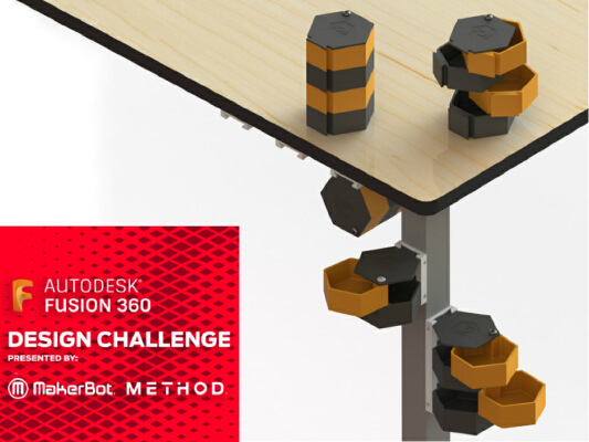 Hex Desktop Organizer | 3d print model