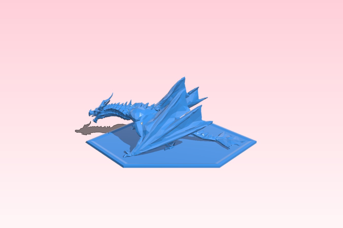 Dragon without rider (low poly)