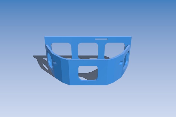 ASW28 battery support for  v2 ( Volantex hobbyking ) | 3d print model
