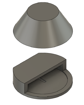 Simple 2032 battery holder with LED (aka Tea light) | 3d print model