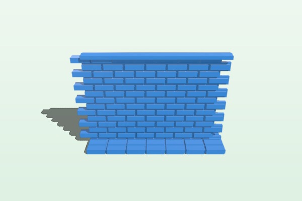 Brick Wall Tall | 3d print model