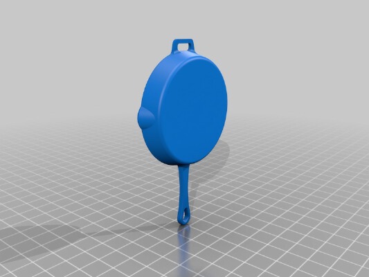 PUBG Frying Pan with Stand | 3d print model