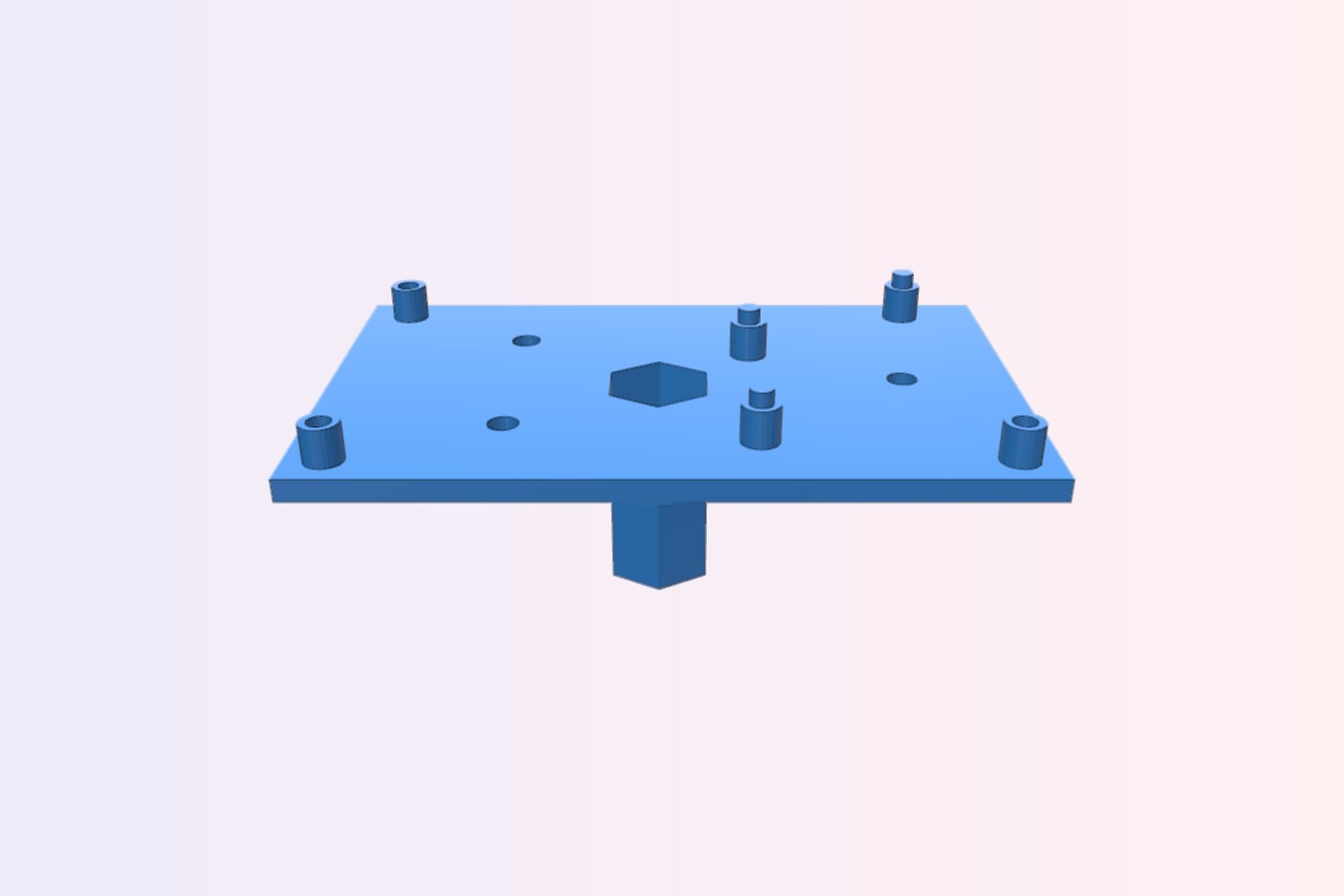 RichRap 3DR RAMPS 1.4 mount using 8MM threaded rod and M8 nut