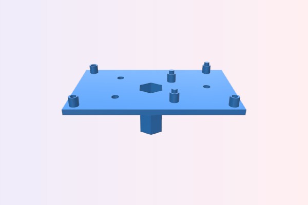 RichRap 3DR RAMPS 1.4 mount using 8MM threaded rod and M8 nut | 3d print model