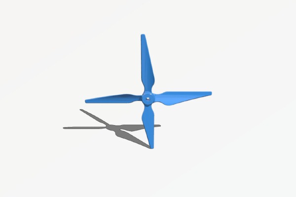 Drone Propeller Quad-Blade | 3d print model