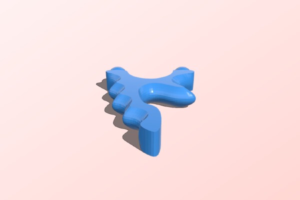 Rounded OTT Ergon slingshot | 3d print model