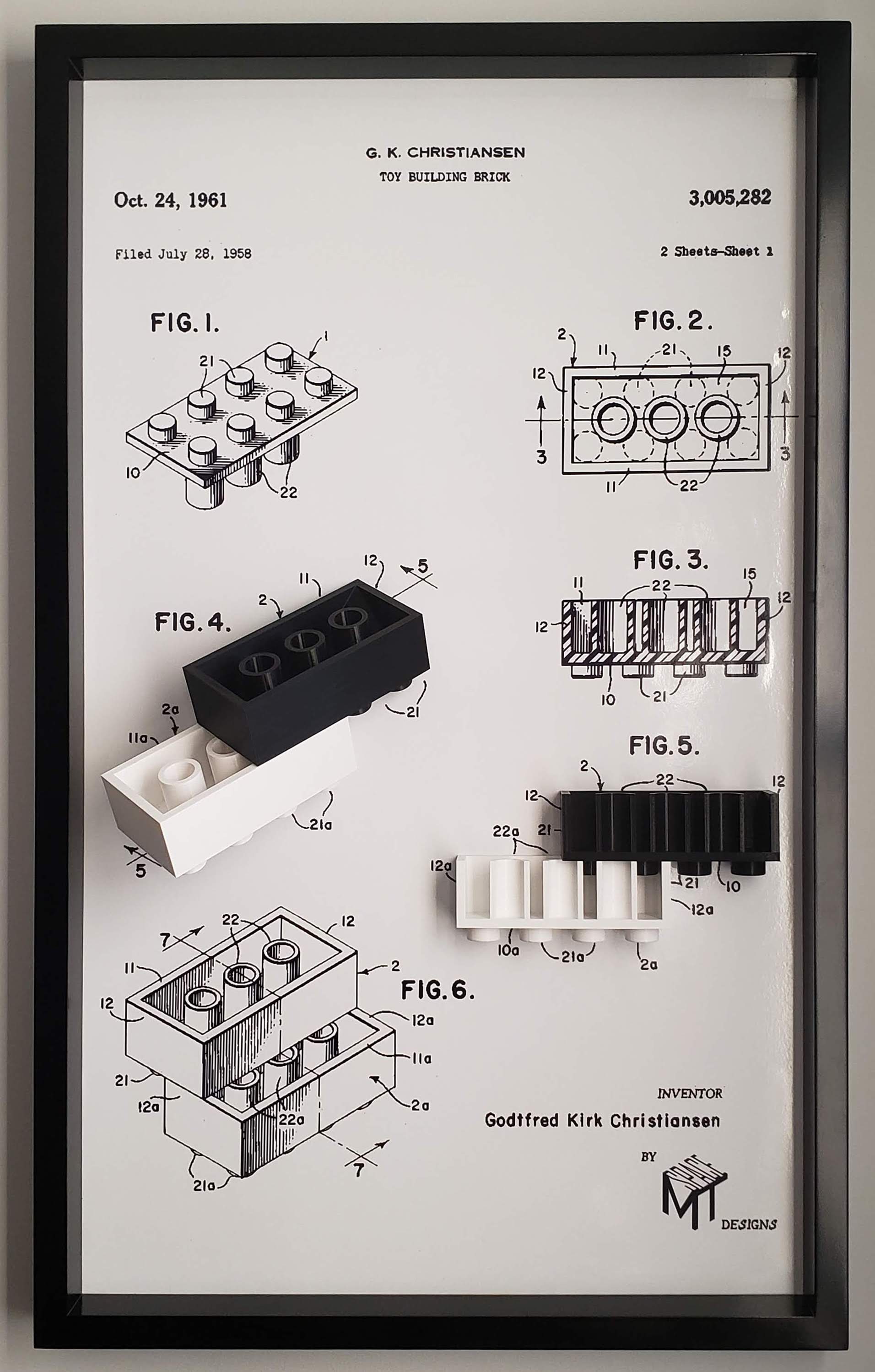 Lego Patent 3D Art