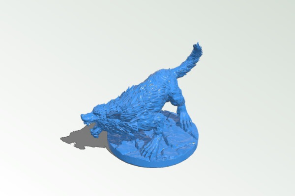 Tattered Wolf | 3d print model