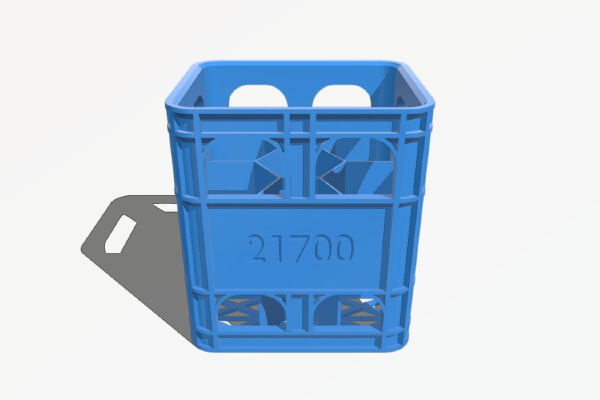 Beer Crate battery holder for 21700 | 3d print model