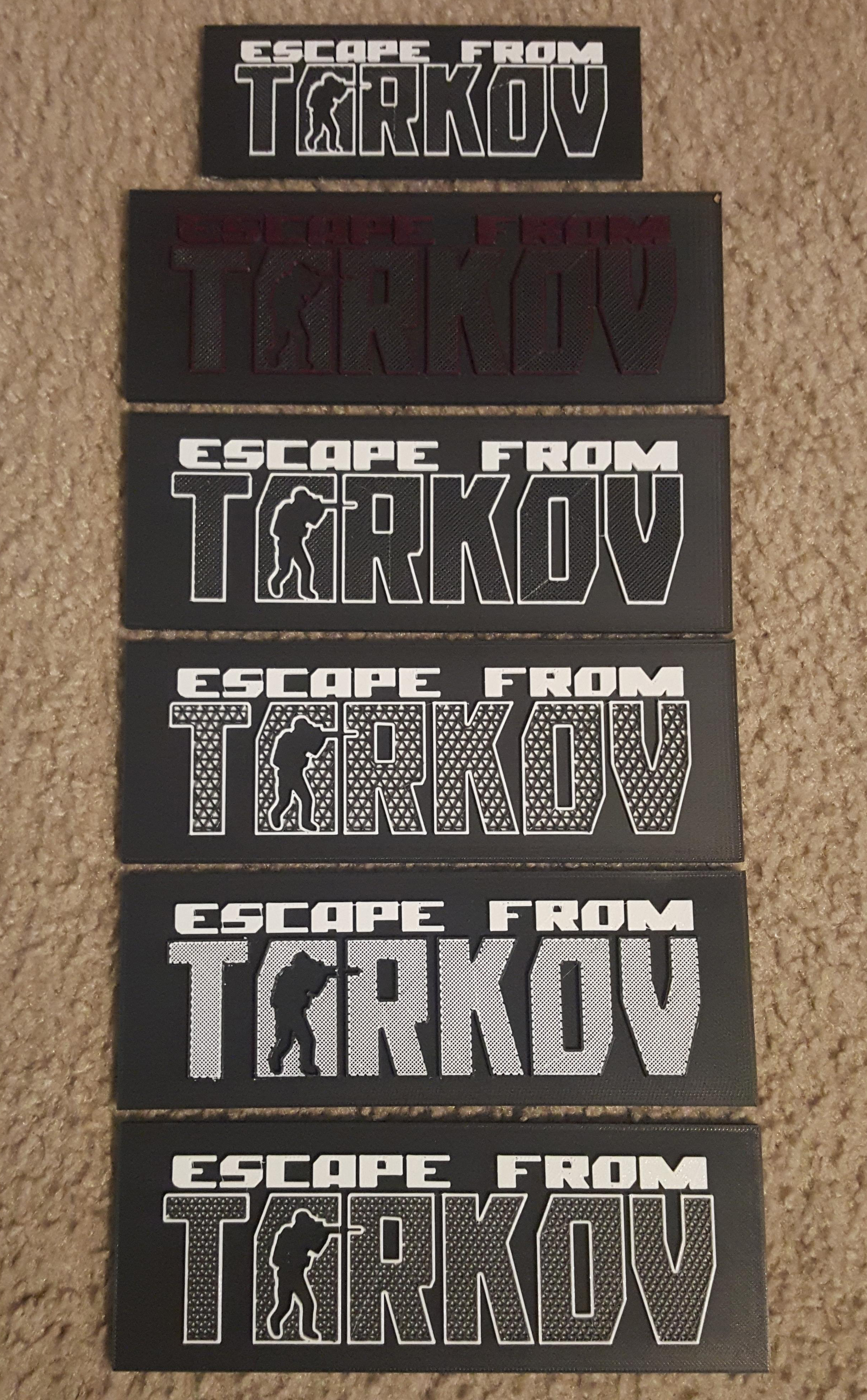 Escape from Tarkov Logo Sign and Keychain