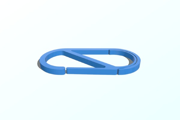 Carabiner Keyring | 3d print model