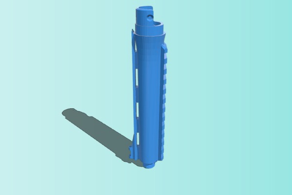 Action Army AAP01 (airsoft) Threaded & Railed Automag barrel fibre optic front sight | 3d print model