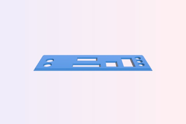 A58M-E Motherboard Backplate | 3d print model