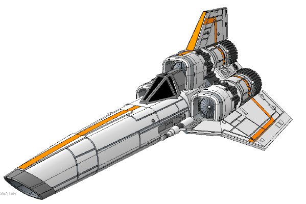 BSG - Colonial Viper MK1 (single-seater) | 3d print model