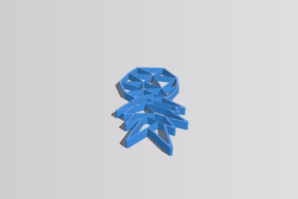 Customizable Origami Pineapple | 3d print model