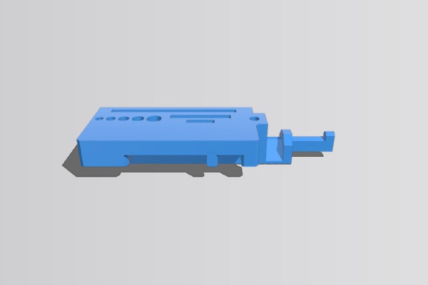 Ender 3 Tool Holder w Scraper and Tweezer | 3d print model