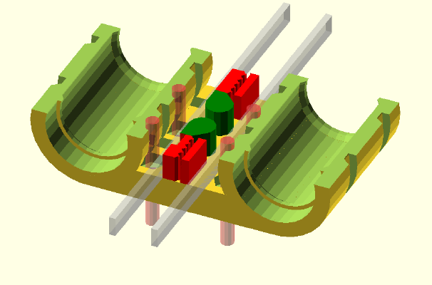 Kossel assemble carriage for LM12UU | 3d print model