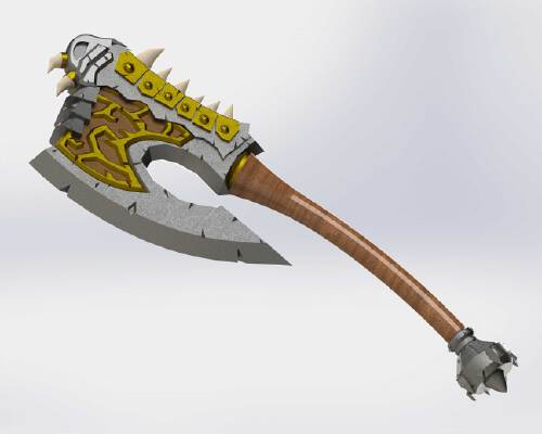 Gorehowl CurvedHandle | 3d print model