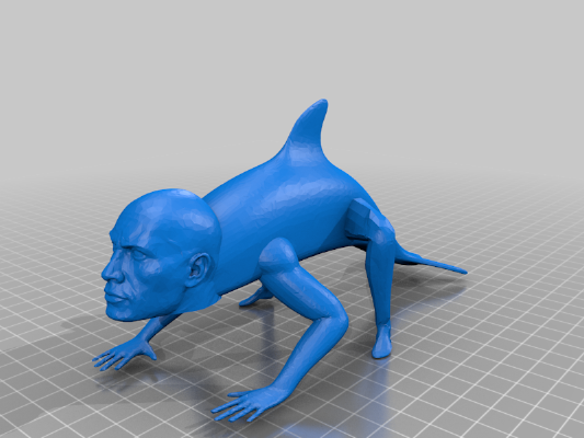 Creepin Rockphin W_ Legs | 3d print model
