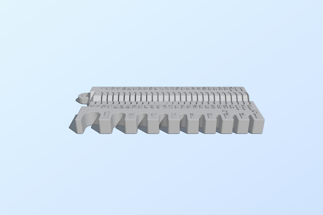 Metric screws measuring tool