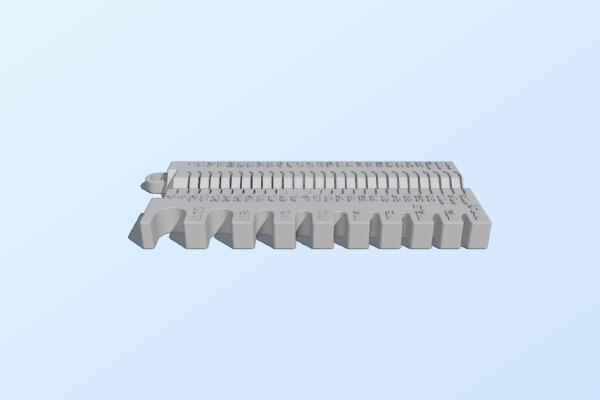 Metric screws measuring tool | 3d print model