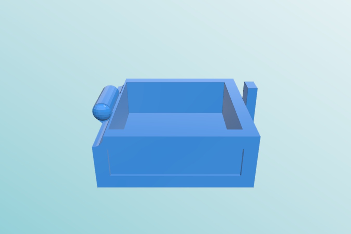 Minecraft Chest (fixed hinge)