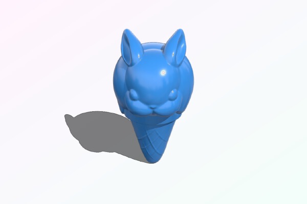 Bunny ice cream | 3d print model