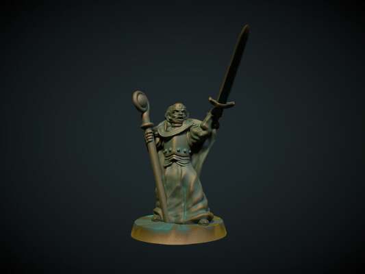 Battle Priest 28mm (No supports) | 3d print model