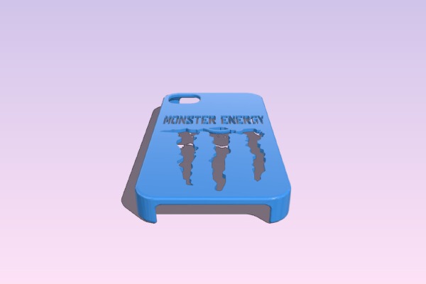 Iphone 4 Case Monster Energy | 3d print model