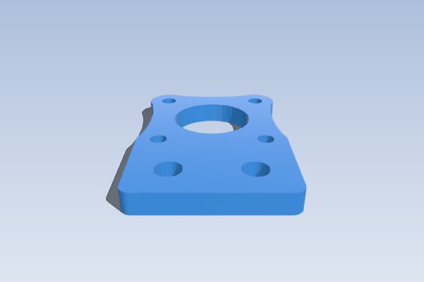 Bracket for stepper NEMA 17 and a bosch 2020 aluminum profile | 3d print model