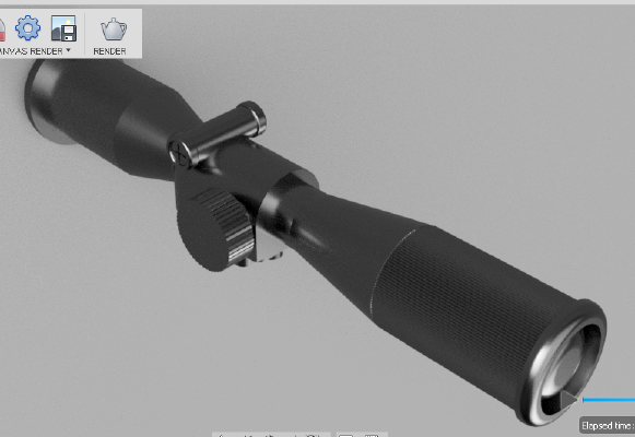 False sniper rifle scope | 3d print model