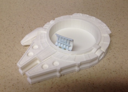 New style satellite spoon for the Millennium Falcon Candy Dish | 3d print model