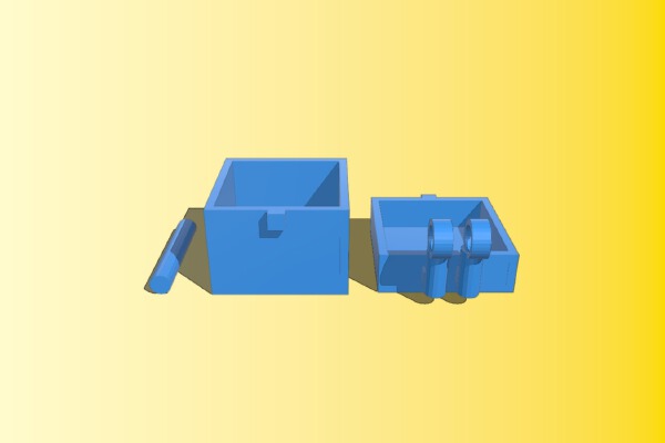 Working Minecraft Chest | 3d print model