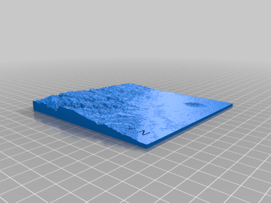  Relief Map Oroville Dam | 3d print model