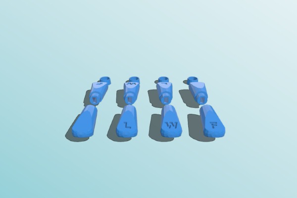 MGB Roadster MK1 Toggle Switch Caps | 3d print model