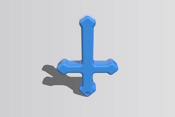 Cross keychain | 3d print model