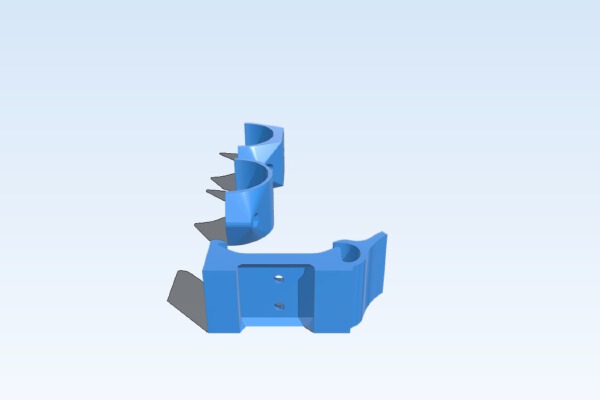 Motorcycle Clamp for GoPro Remote | 3d print model